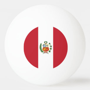 Balle De Ping Pong Drapeau du Pérou