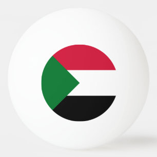 Balle De Ping Pong Drapeau du Soudan