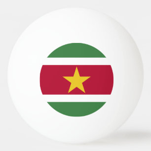 Balle De Ping Pong Drapeau du Suriname
