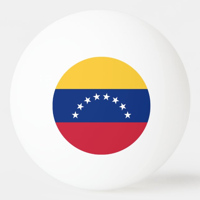 Balle De Ping Pong Drapeau du Venezuela (Devant)