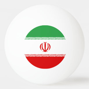 Balle De Ping Pong Drapeau Iran