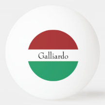 Drapeau italien Couleurs Nom de famille Personnali