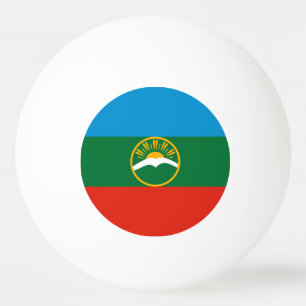 Balle De Ping Pong Drapeau Karachay Cherkessia