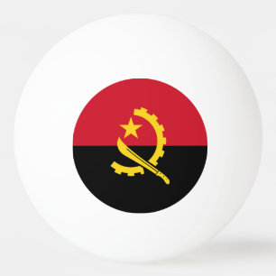 Balle De Ping Pong Drapeau patriotique angolais