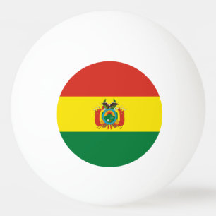 Balle De Ping Pong Drapeau patriotique bolivien