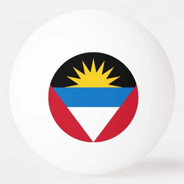 Balle De Ping Pong Drapeau patriotique d'Antigua-et-Barbuda (Devant)