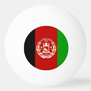 Balle De Ping Pong Drapeau patriotique de l'Afghanistan