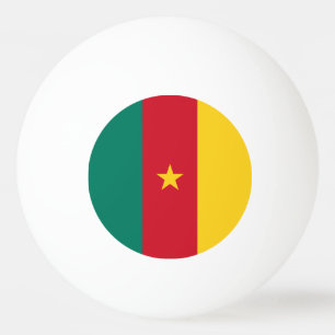 Balle De Ping Pong Drapeau patriotique du Cameroun