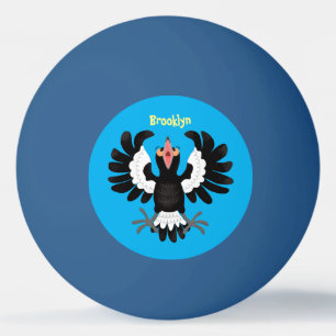 Balle De Ping Pong Drôle dessin animé de Magpie australienne