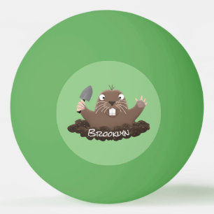 Balle De Ping Pong Drôle gopher de poche creusant dessin dessin de de
