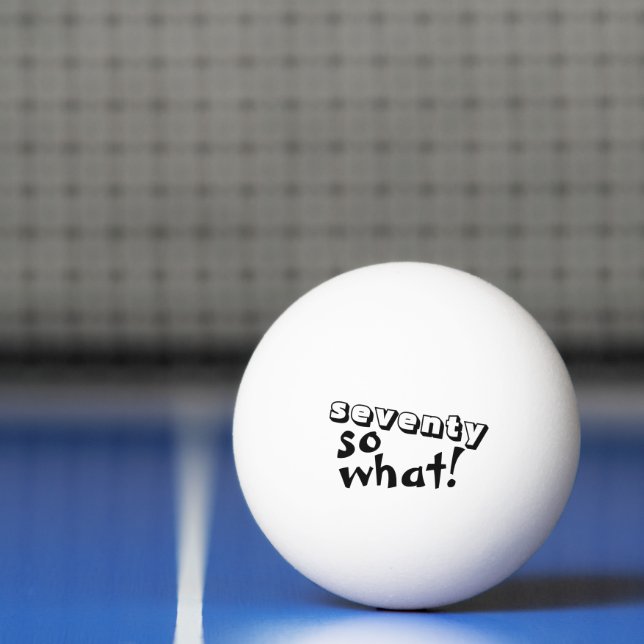 Balle De Ping Pong Drôle Soixante-dix alors que Citer 70e Anniversair (Filet)