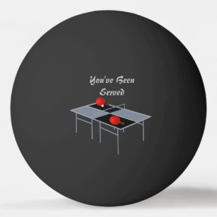 Balle De Ping Pong Drôle Table Ping Pong Servi Conception,