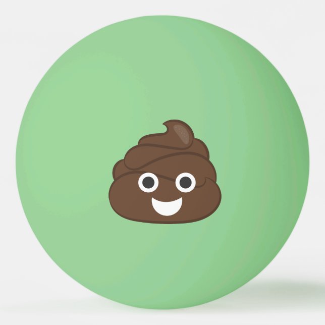 Balle De Ping Pong Dunette Brown idiote folle Emoji (Devant)