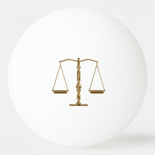 Balle De Ping Pong Échelles de Personalizable de symbole de justice