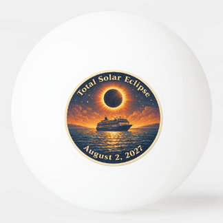 Balle De Ping Pong Éclipse solaire totale du 2 août 2027 navire de cr