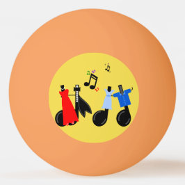Balle De Ping Pong Éémoticône note de musique