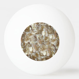 Balle De Ping Pong Élégant Rose floral Motif pétal