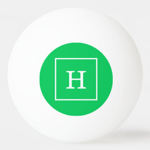 Balle De Ping Pong Emerald Green White Framed