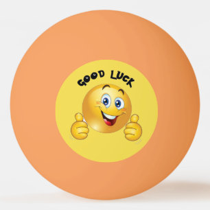Balle De Ping Pong Emoji de bonne chance