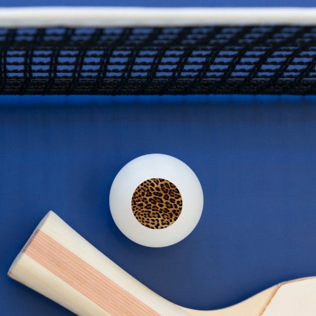 Balle De Ping Pong Empreinte de léopard Brown chic (Tableau)