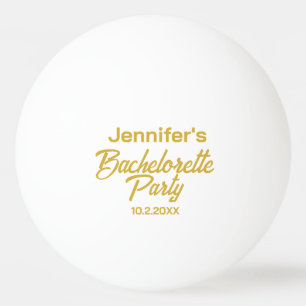 Balle De Ping Pong Enterrement de vie de jeune fille blanc personnali