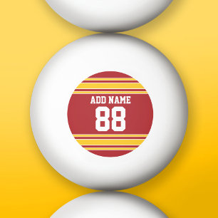 Balle De Ping Pong Équipe Jersey avec nom et numéro