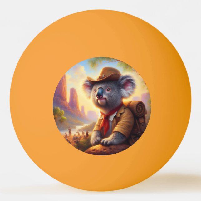Balle De Ping Pong Explorateur Koala (Devant)