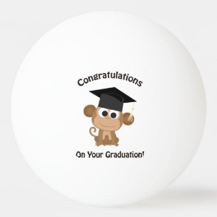 Balle De Ping Pong félicitations à votre singe diplômé