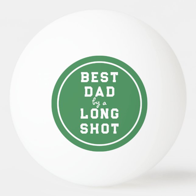 Balle De Ping Pong Fête des pères drôle meilleur papa (Devant)