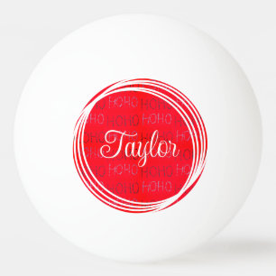 Balle De Ping Pong Fête rouge vif Hohoho motifs marque - verres