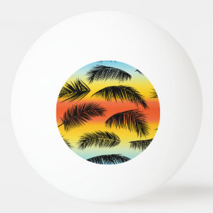 Balle De Ping Pong Feuilles de palmiers : motif sans soudure.