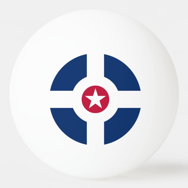 Balle De Ping Pong Flag of Indianapolis, Indiana Ping Pong Ball (Devant)