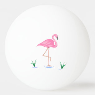 Balle De Ping Pong Flamant rose