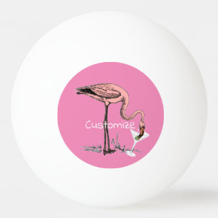 Balle De Ping Pong Flamant rose Boire Martini Thunder_Cove