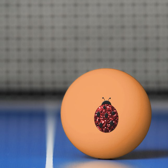 Balle De Ping Pong Flammes de parties scintillant rouge foncé (Filet)