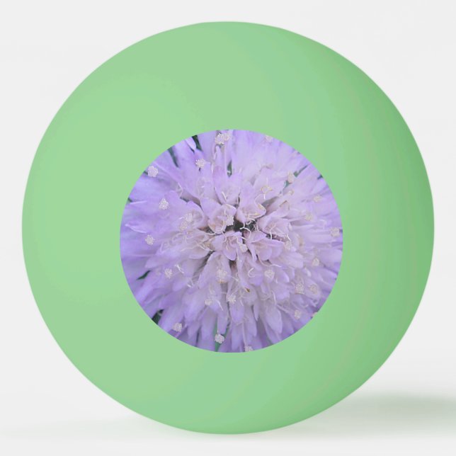 Balle De Ping Pong Fleur violette (Devant)