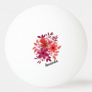 Balle De Ping Pong Fleurs personnalisées