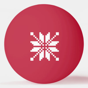 Balle De Ping Pong Flocon de Noël Motif de Noël Ping-Pong Ball