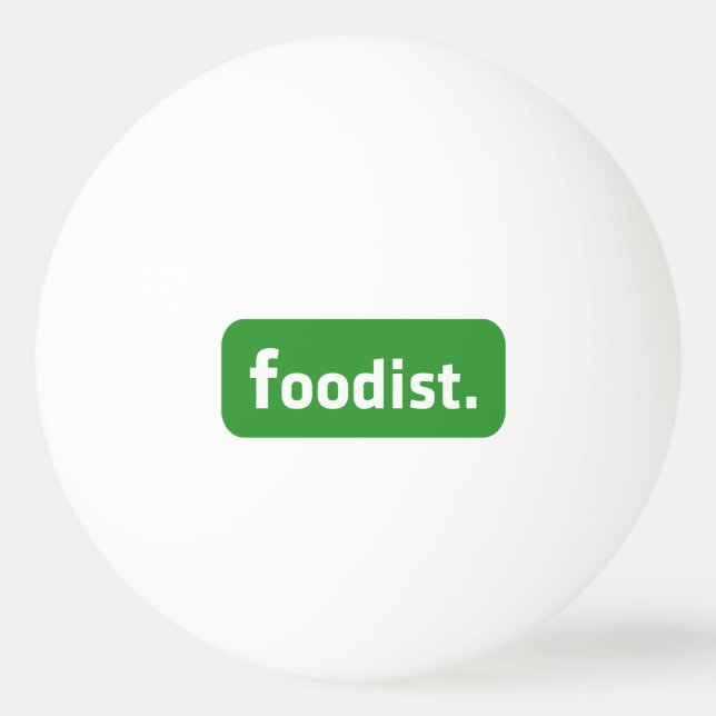 Balle De Ping Pong Foodiste. (Devant)