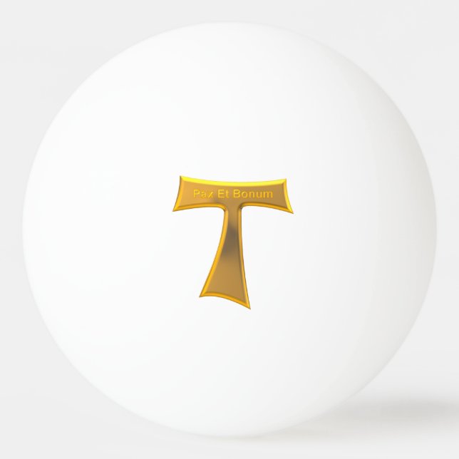 Balle De Ping Pong Franciscan Tau (Devant)