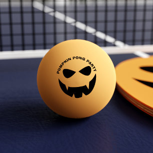 Balle De Ping Pong Funny Halloween Citrouille Party Personnalisé