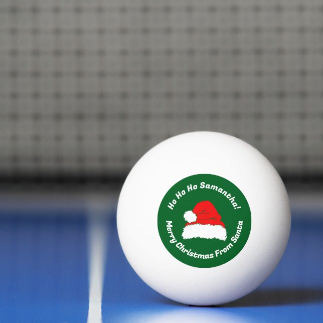 Balle De Ping Pong Funny Ho ho ho Santa Merry Xmas (Filet)