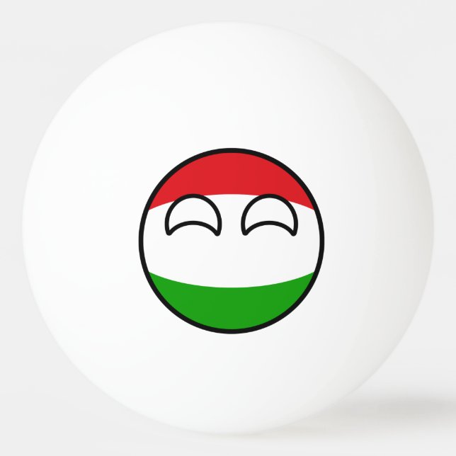 Balle De Ping Pong Funny Trending Geeky Hungary Countryball (Devant)