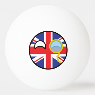 Balle De Ping Pong Funny Trending Geeky Royaume-Uni Countryball