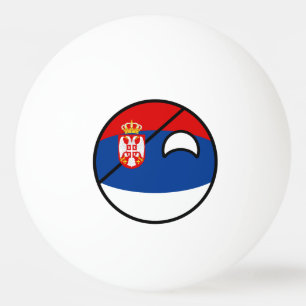 Balle De Ping Pong Funny Trending Geeky Serbie Countryball