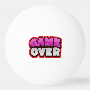 Balle De Ping Pong GAME OVER Boules de Ping Pong