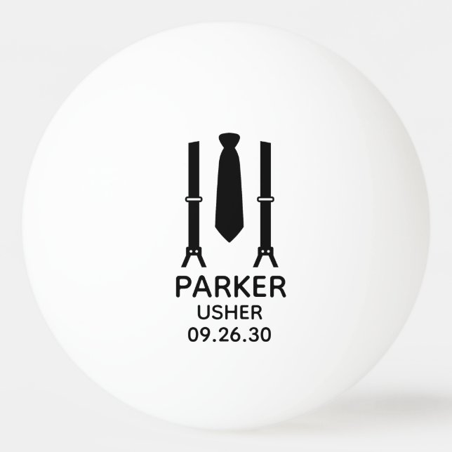 Balle De Ping Pong Garçon d'honneur en tenue de soirée (Devant)