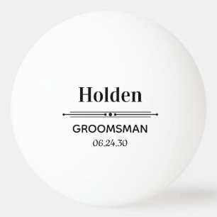 Balle De Ping Pong Garçon d'honneur Personnalisé