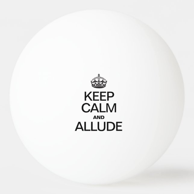 BALLE DE PING PONG GARDER CALME ET ALLUDE (Devant)