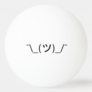 Balle De Ping Pong Gesticulez le ¯ d'émoticône \ Japonais Kaomoji 